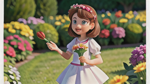 エンドウの花言葉を贈る場面