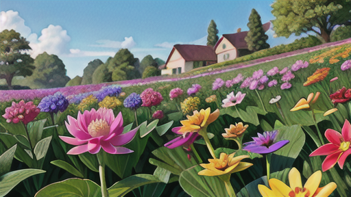 オダマキの花言葉を使った作品